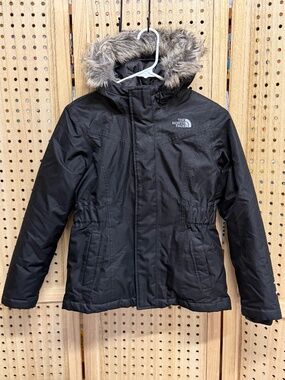 The North Face Girls M 10/12 Black 550 Down DryVent Hooded Winter Parka